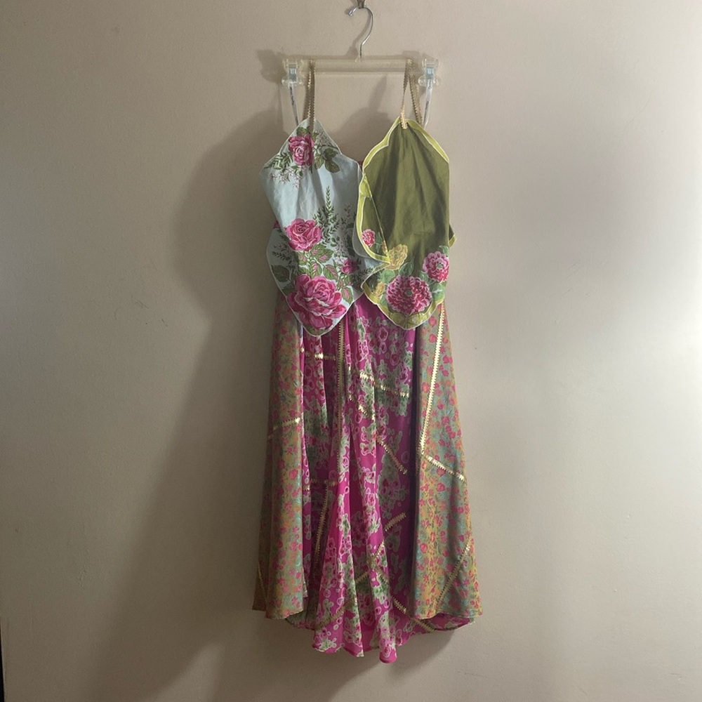 Vintage Cynthia Rowley Floral Skirt and Tie-Back Camisole